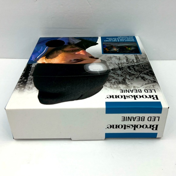 BROOKSYONE, LED BEANIE, BLACK COLOR, UNISEX, ONE SIZE FITS ALL, KNITTED HAT - Picture 7 of 10